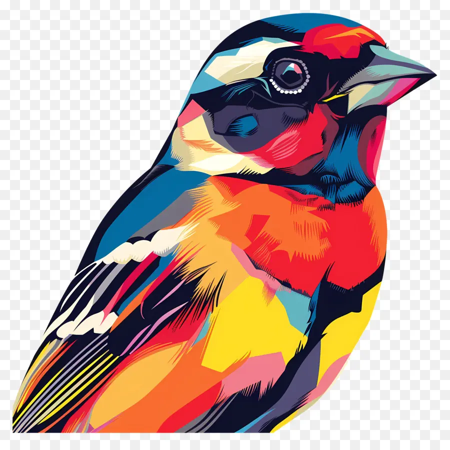 Птица，разноцветная птица PNG