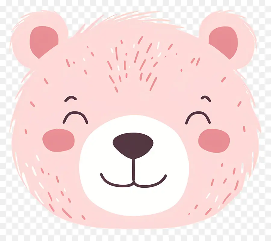 Симпатичное лицо медведя，милый медведь PNG