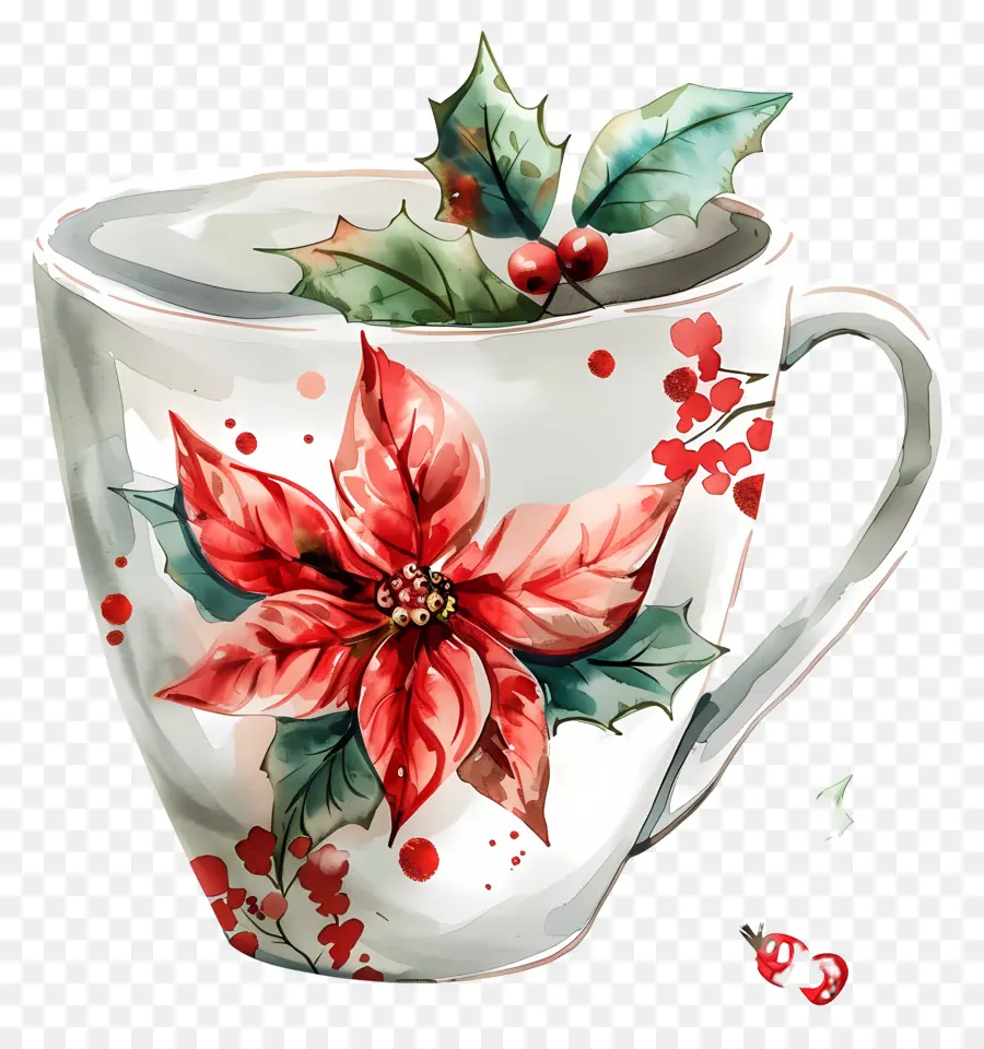 Рождественский Кубок ，цветок PNG