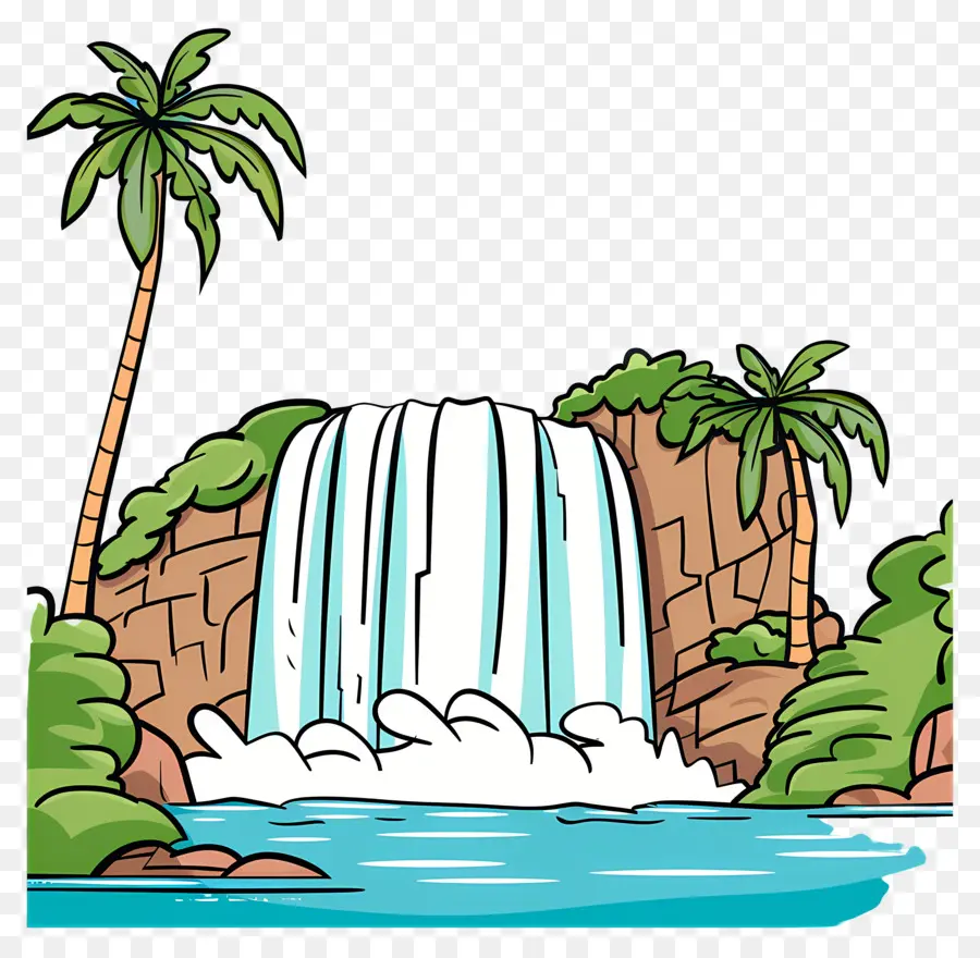 Водопад，тропический PNG