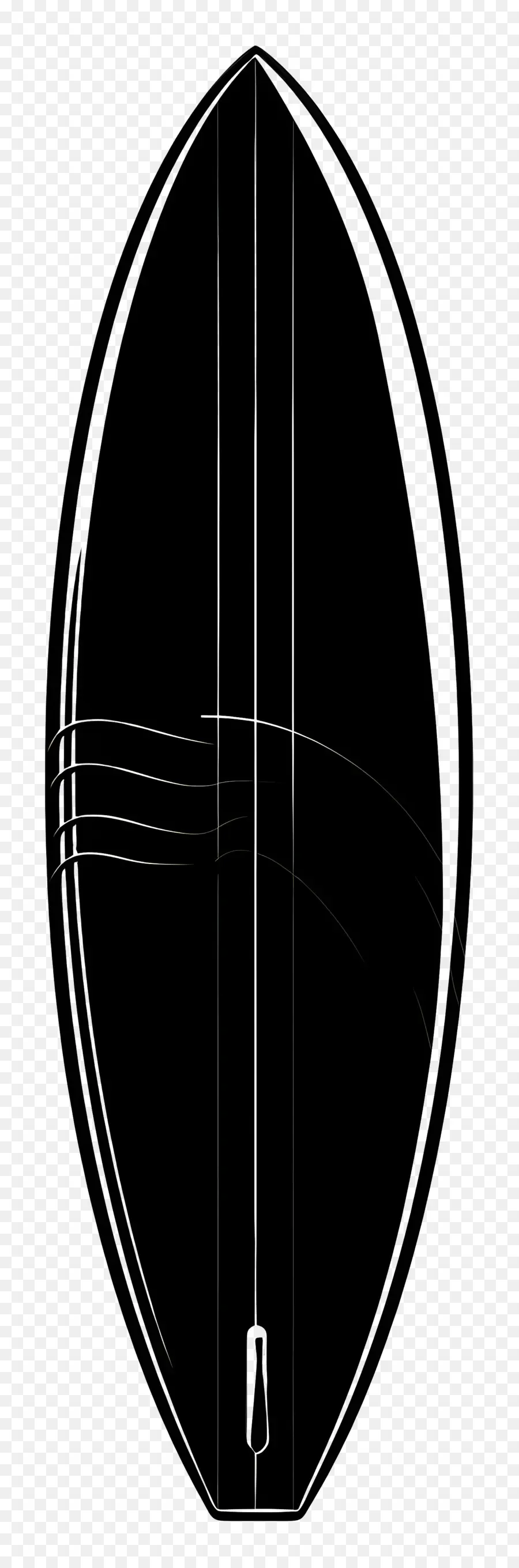 Surfboard Silhouette，Аннотация PNG