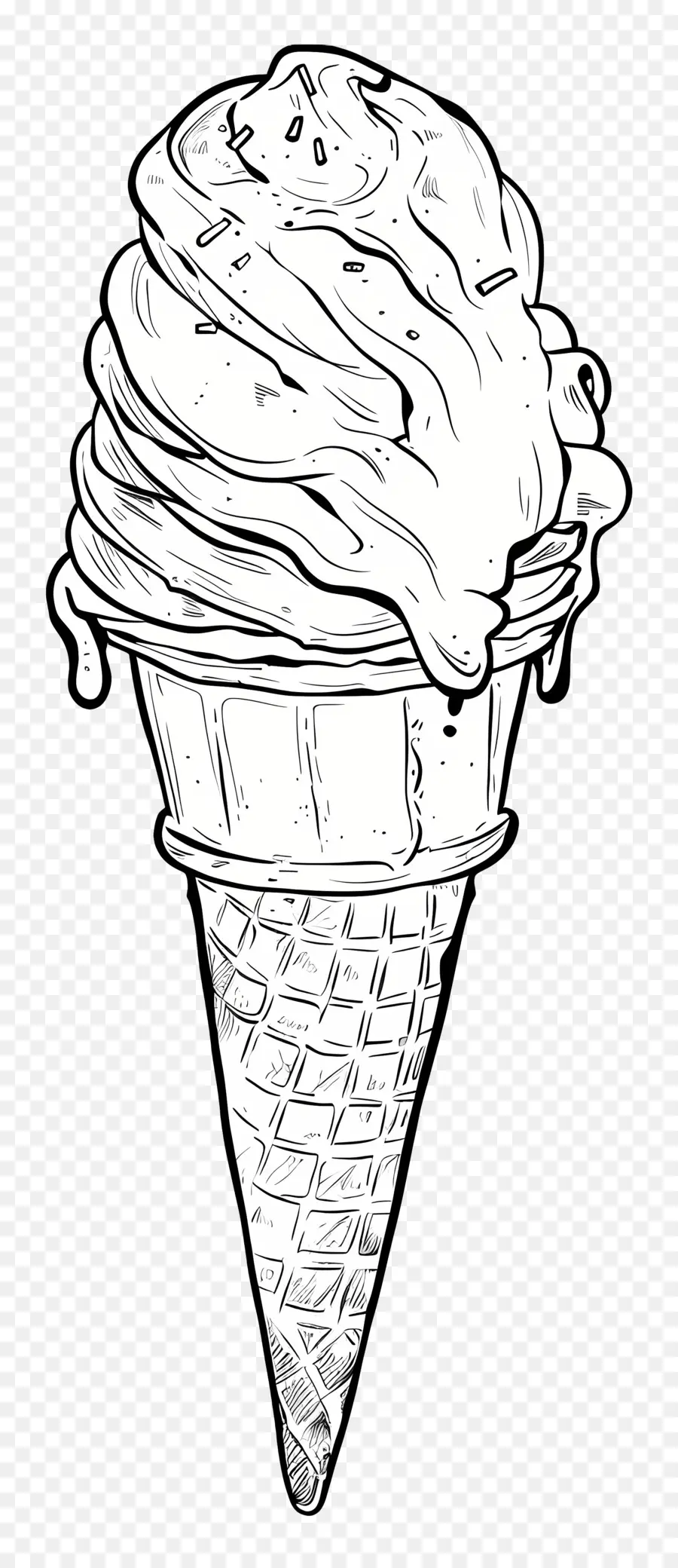 Мороженое，Ice Cream Cone PNG