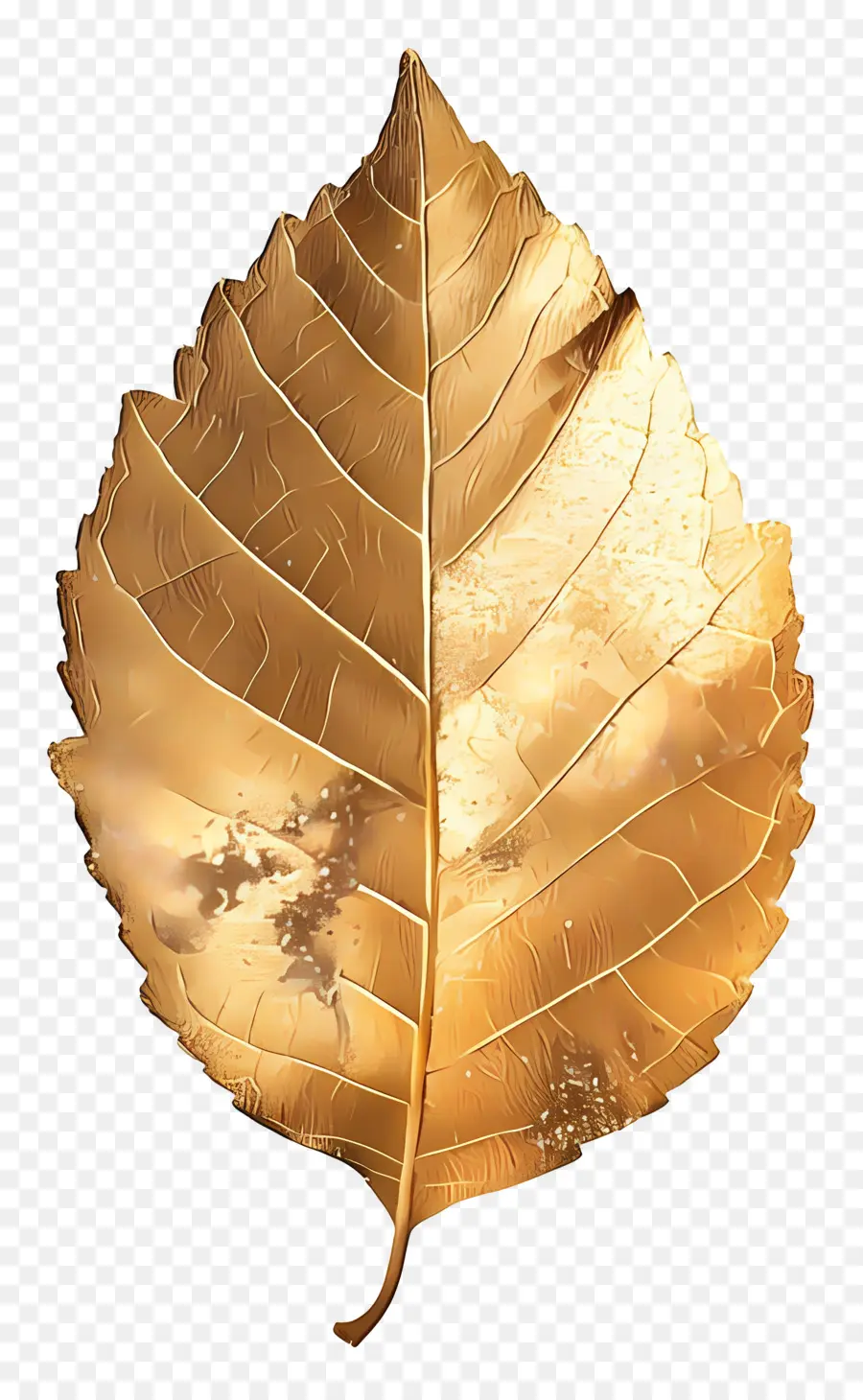 Золотой лист，Металлическое мерцание PNG