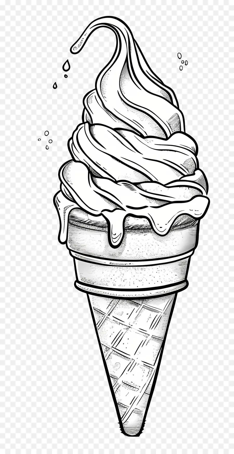 Мороженое，шоколадное мороженое конус PNG