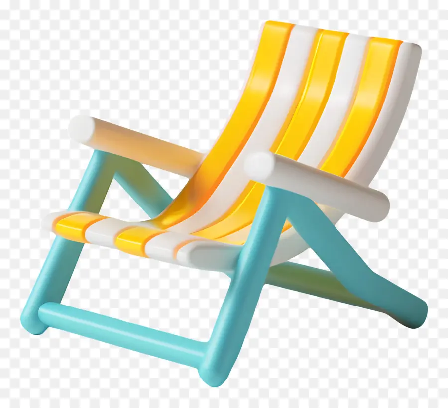 шезлонг ，полосатый стул PNG