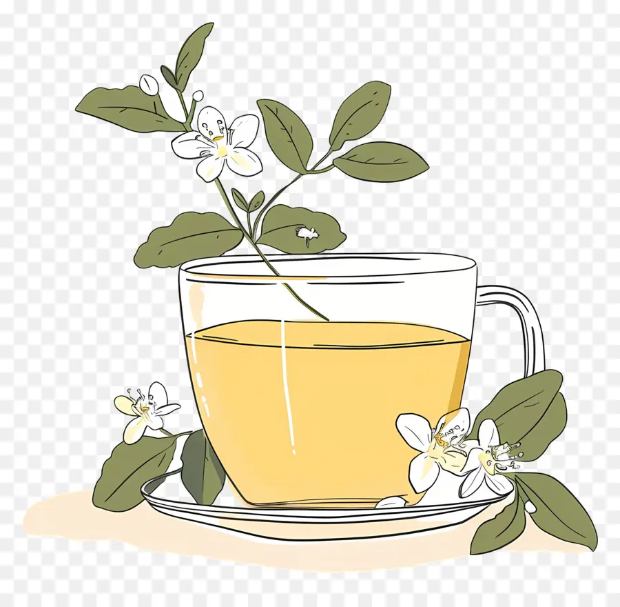 Жасминовый чай，Green Tea PNG