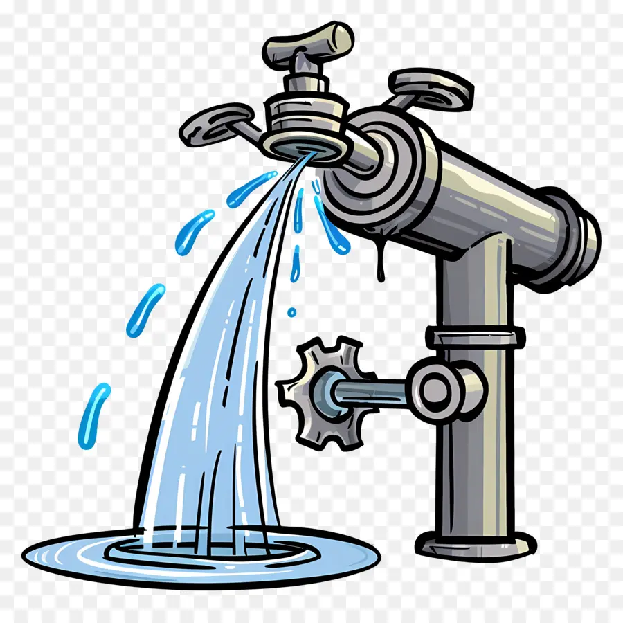 разбрызгиватель воды，водопроводный кран PNG