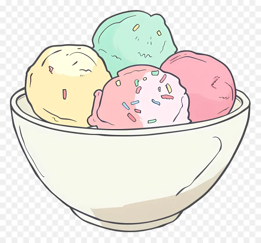 мороженое миску ，Мороженое PNG