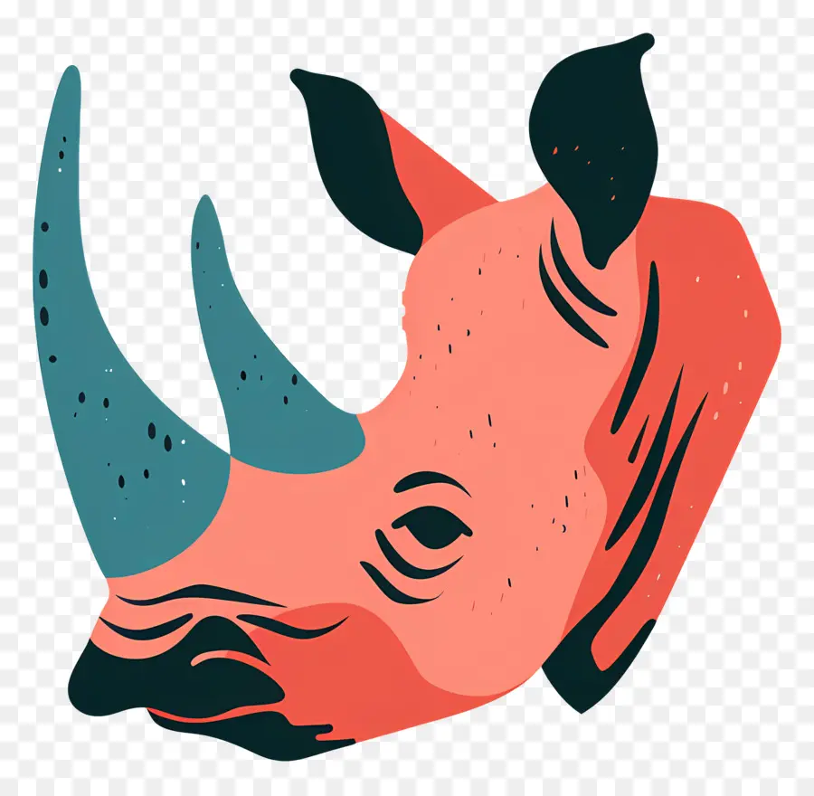 Голова носорога，носорог PNG