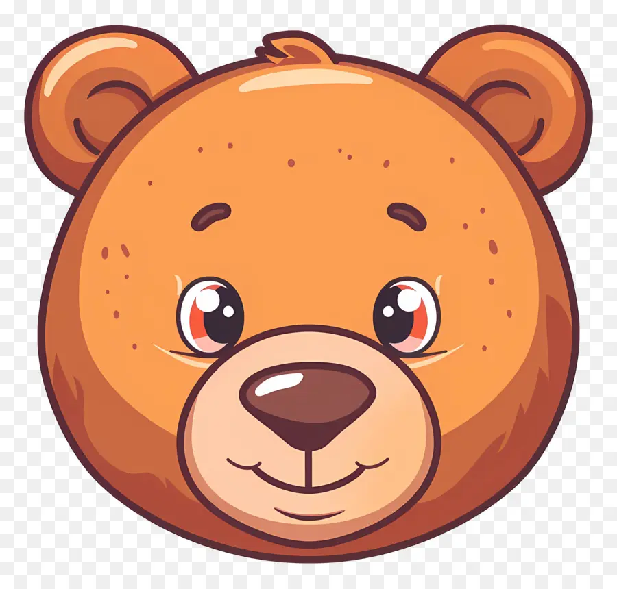 Симпатичное лицо медведя，Бурый медведь PNG