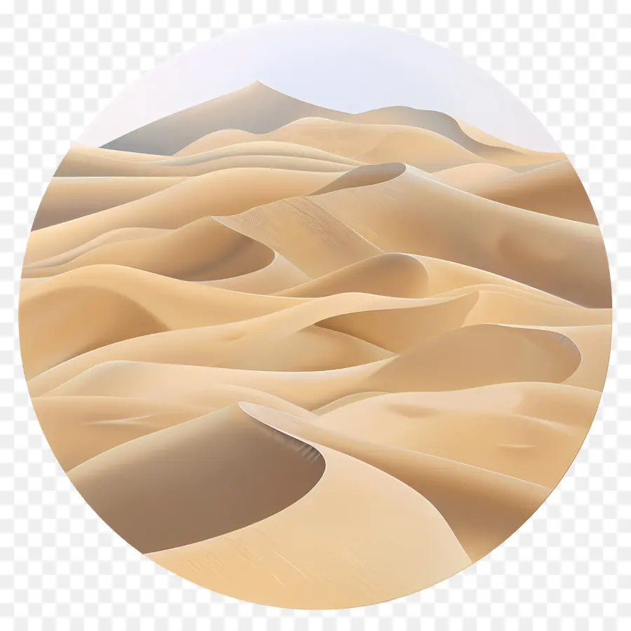 песчаные дюны，пустынный ландшафт PNG
