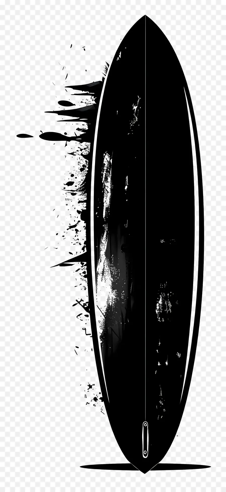 Surfboard Silhouette，Surfboard PNG