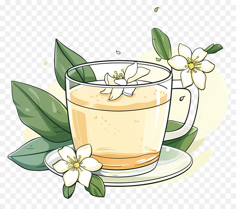 Жасминовый чай，чай PNG