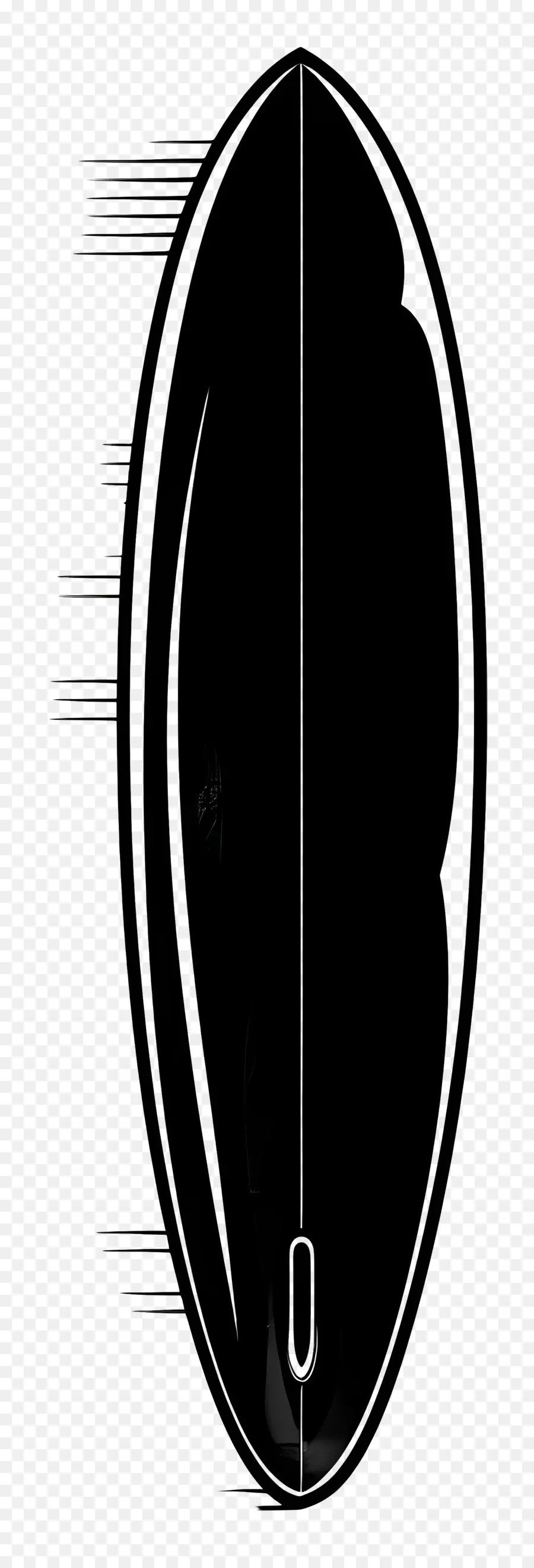 Surfboard Silhouette，пустой коридор PNG