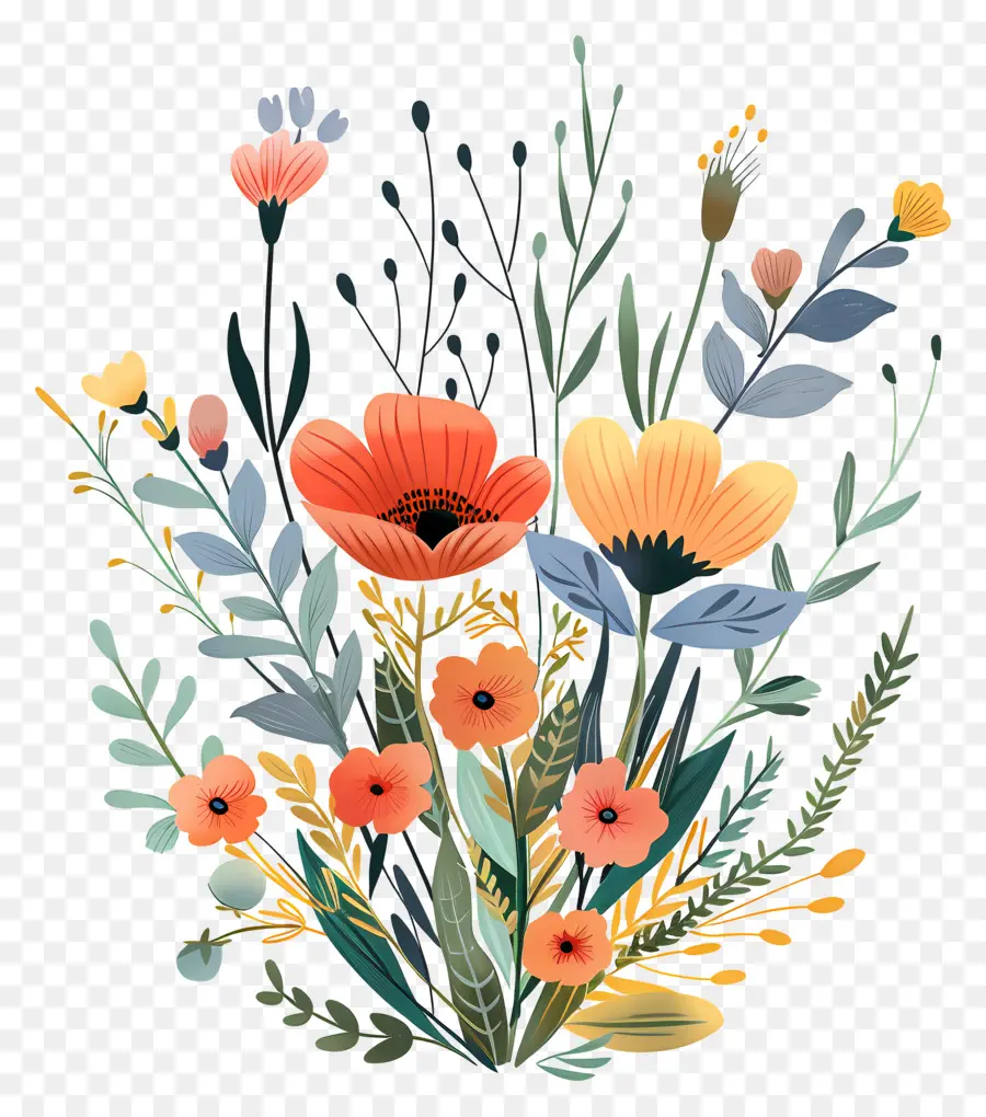 Bouquet Of Flowers，букет цветов PNG