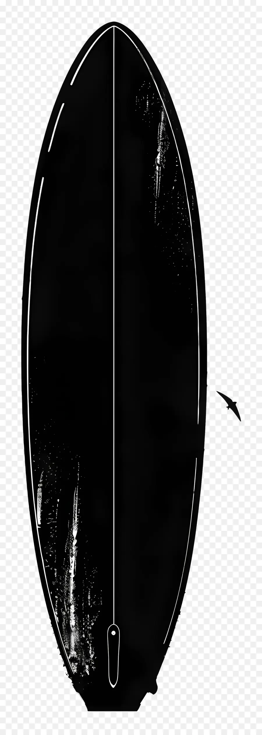 Surfboard Silhouette，Surfboard PNG