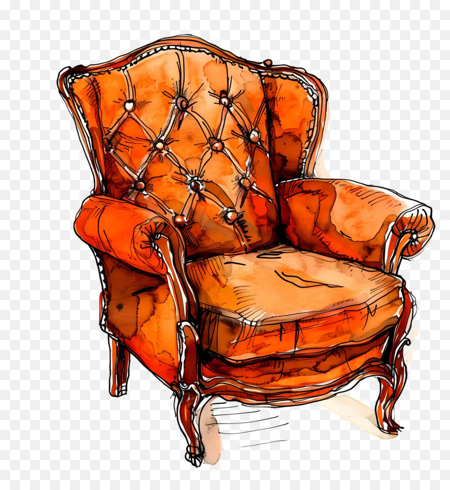 Стул，Античное кресло PNG