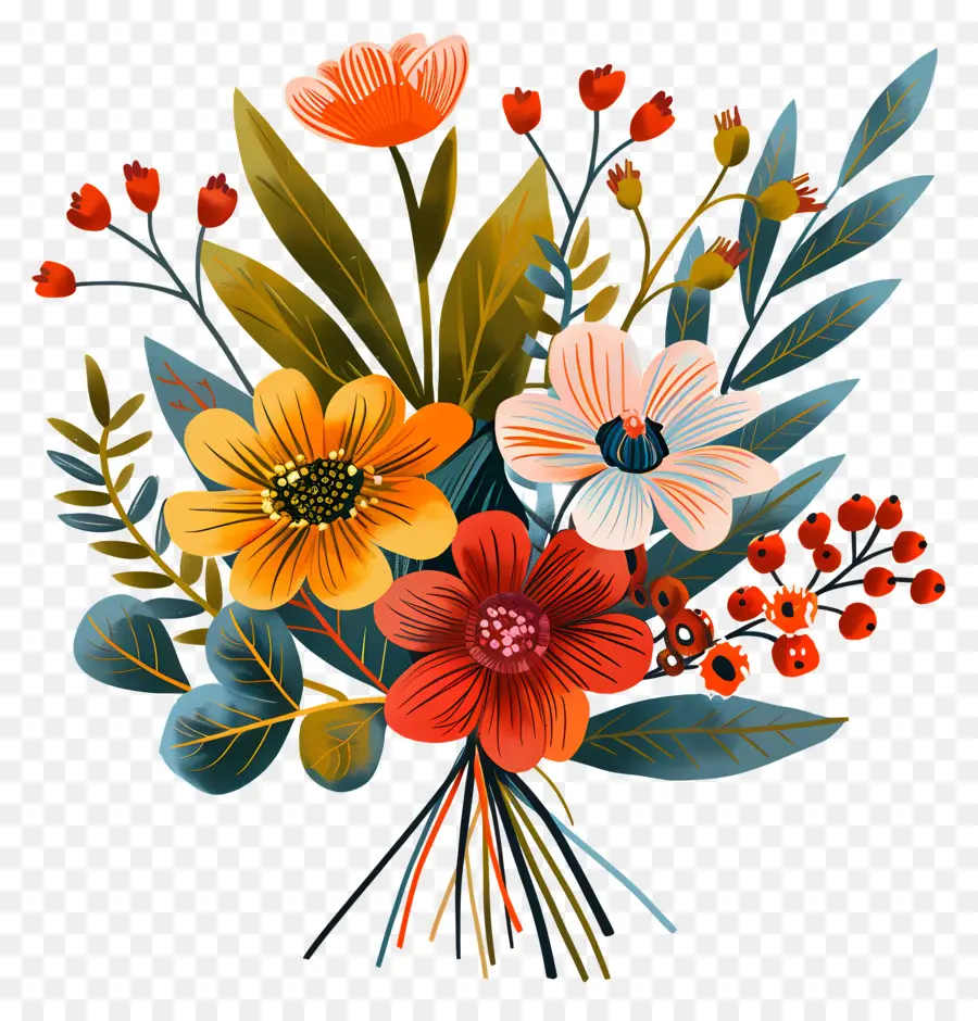 Bouquet Of Flowers，букет цветов PNG