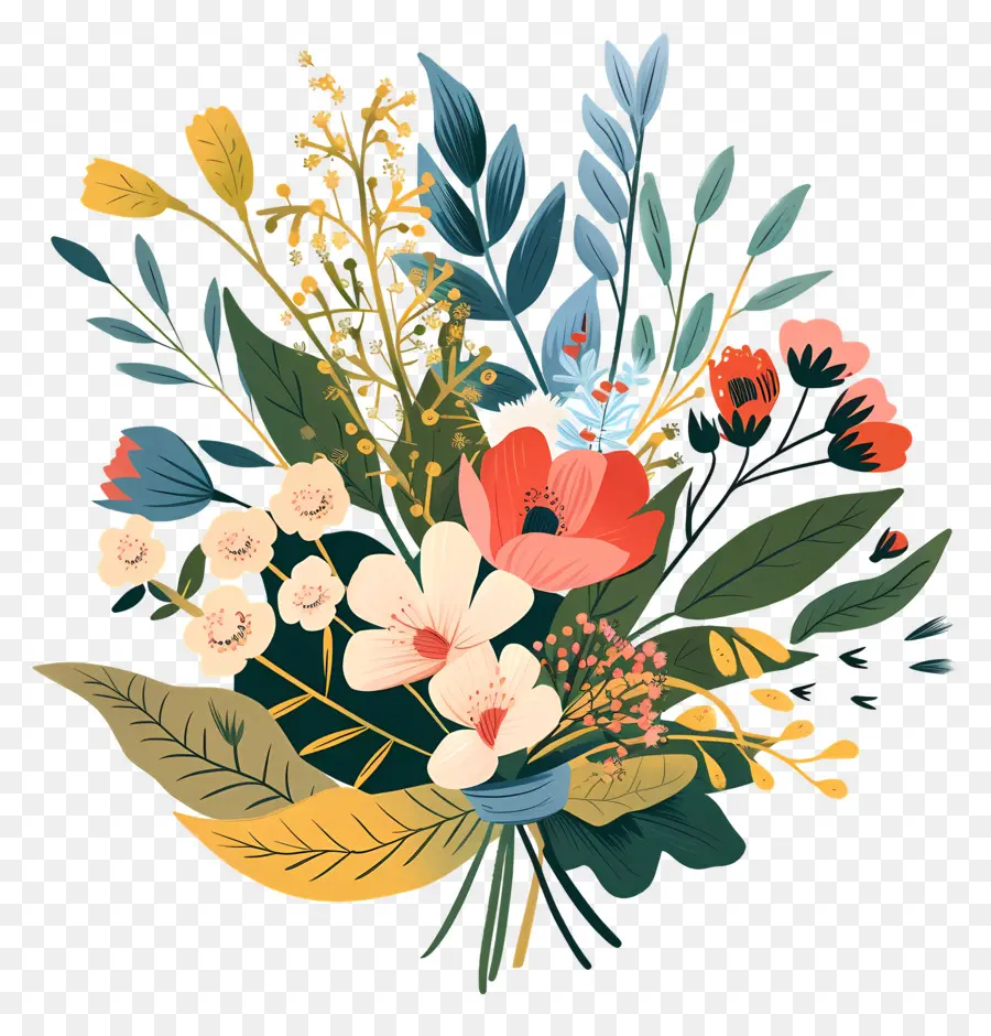 Bouquet Of Flowers，букет PNG