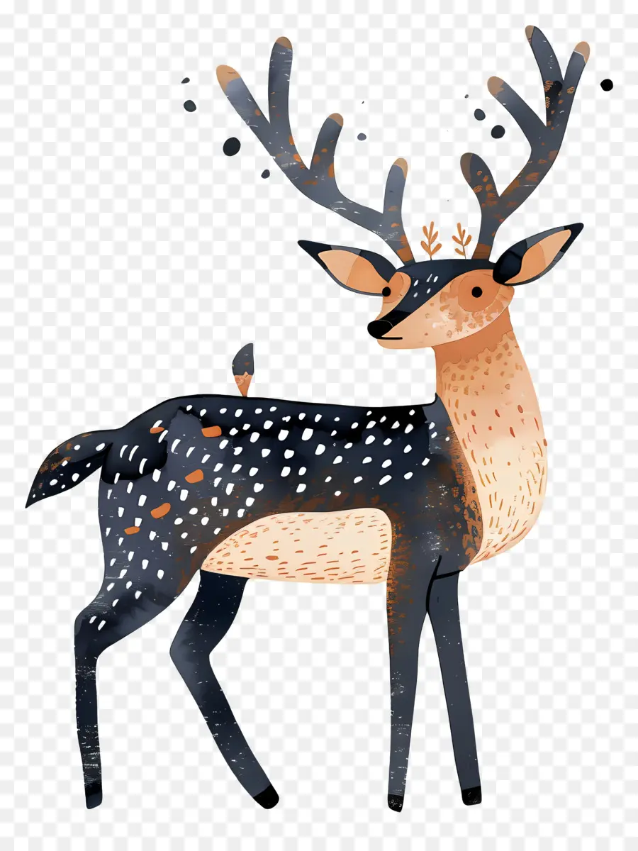 Cartoon Deer，олень PNG