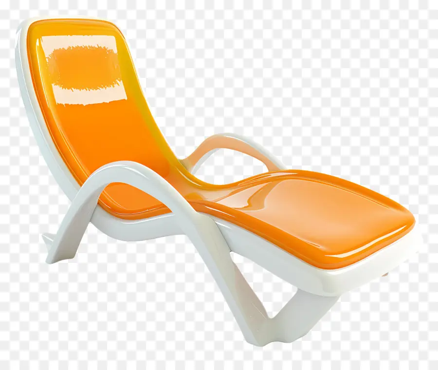 шезлонг ，апельсиновый лаундж кресло PNG