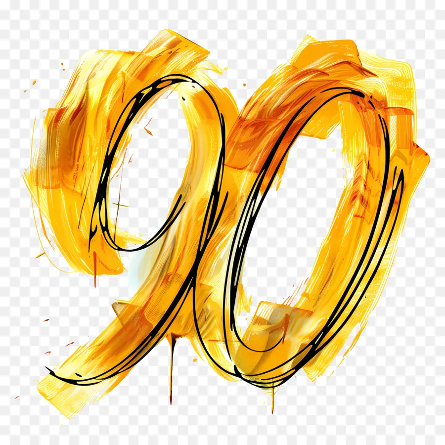 номер 90，Юбилейный логотип  PNG