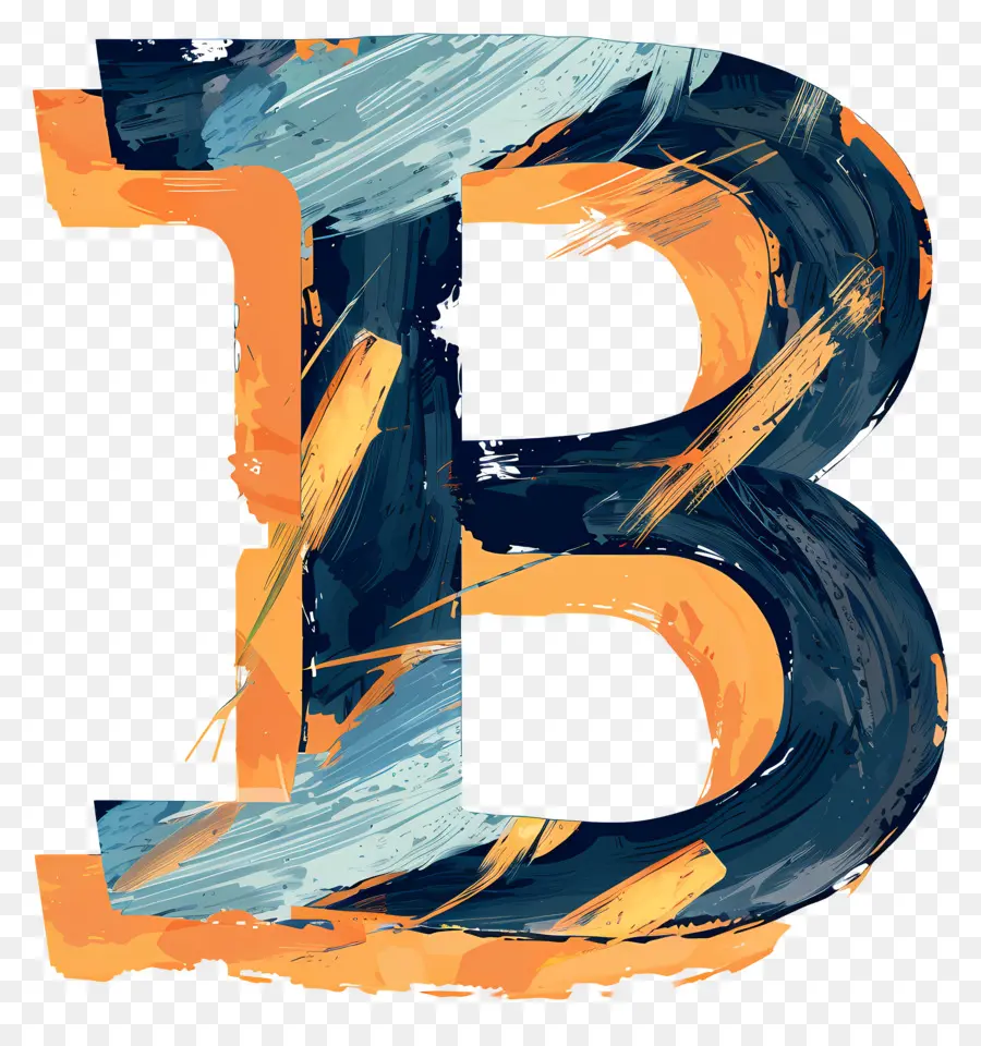 буква B，нарисованная буква б PNG