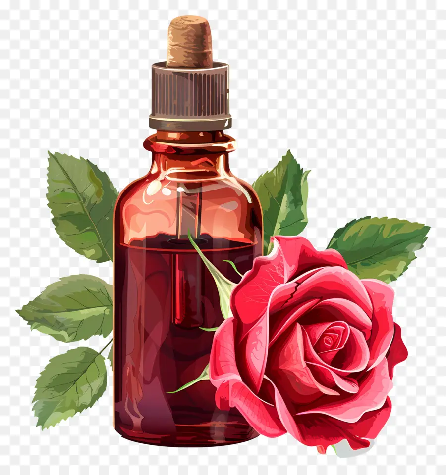 Розовое масло，Pink Rose PNG