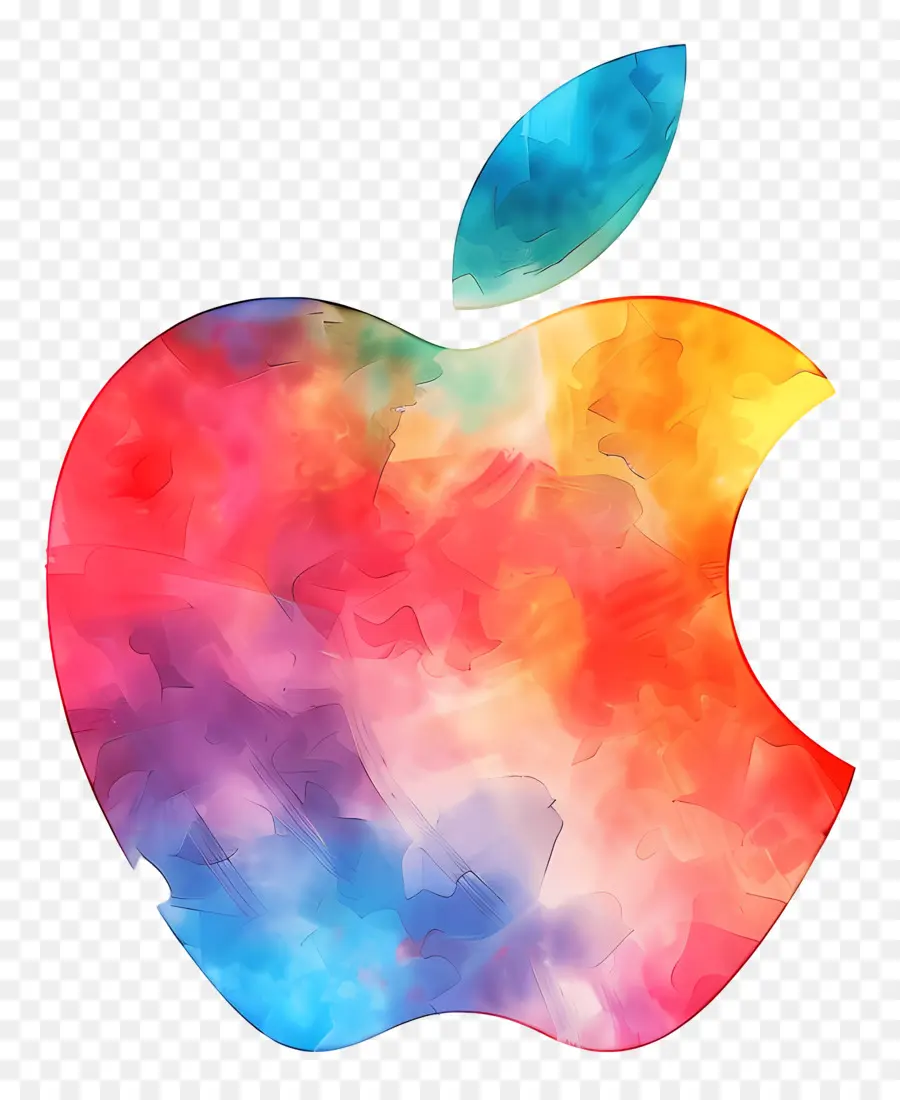 логотип Apple ，акварель PNG