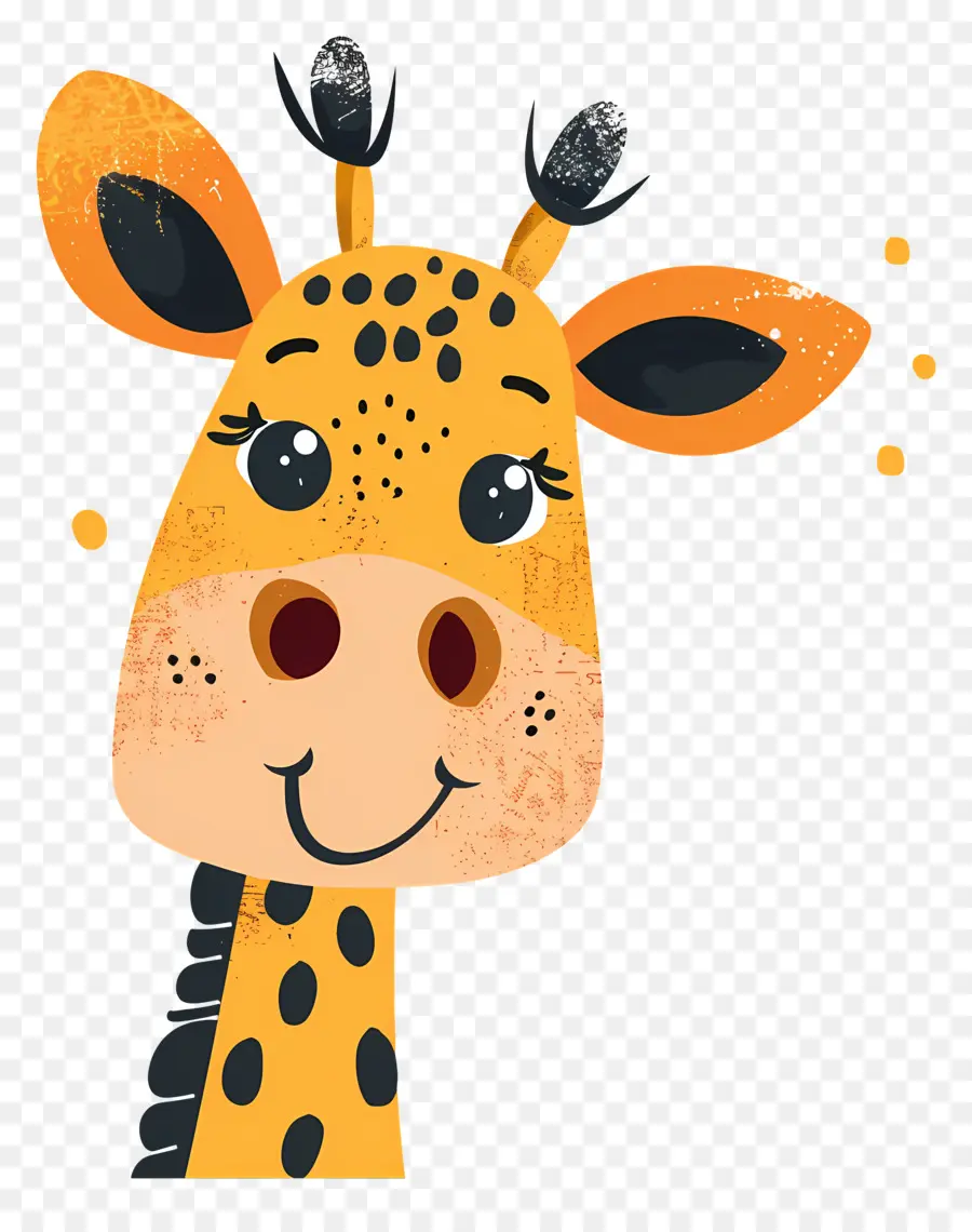 Симпатичное лицо жирафа，Жираф PNG