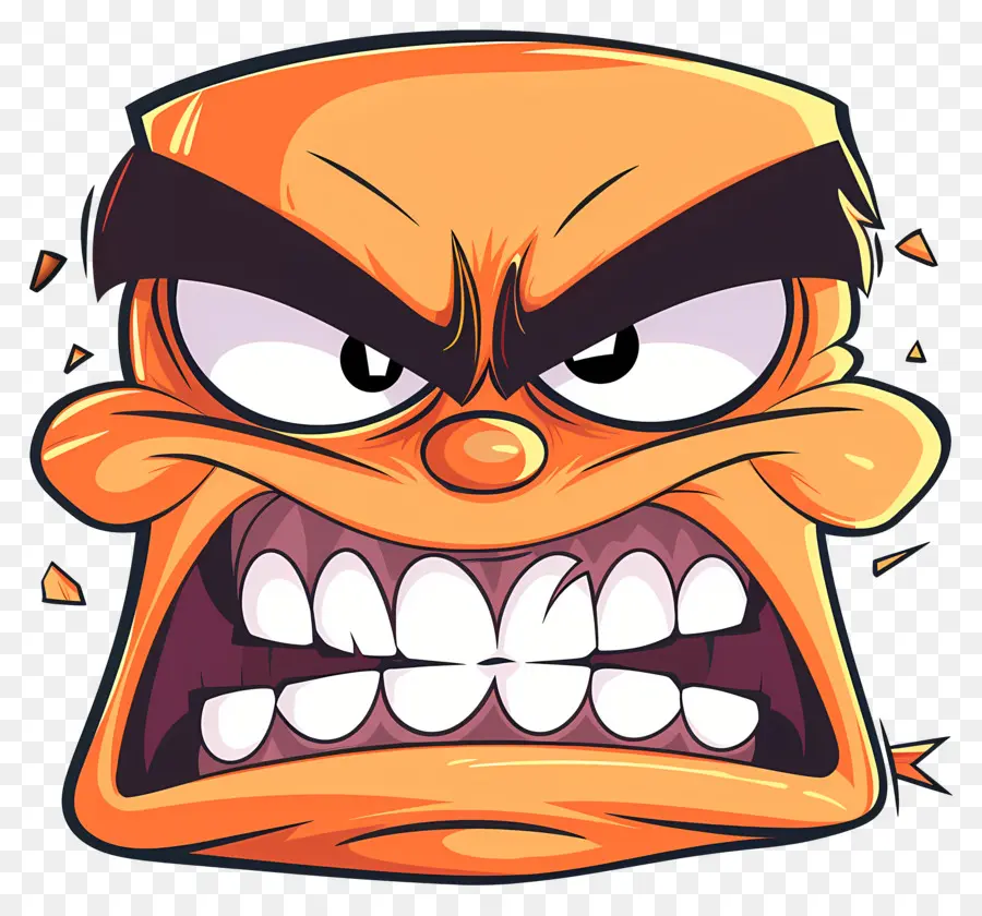 Сердитое Лицо，персонажа из мультфильма  PNG