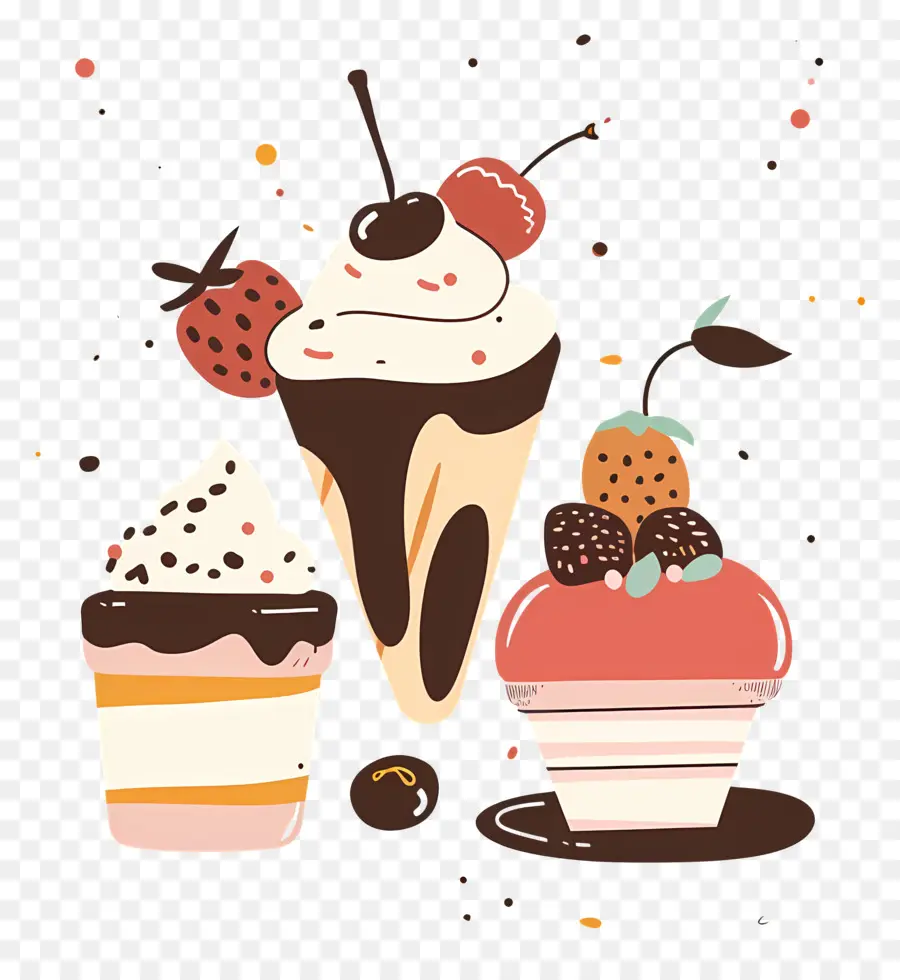Десерт，Мороженое PNG