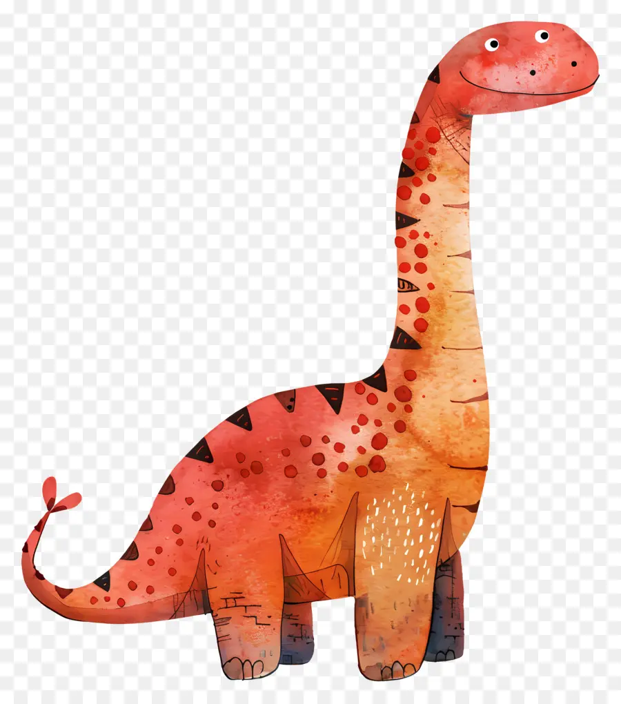динозавр，красный PNG