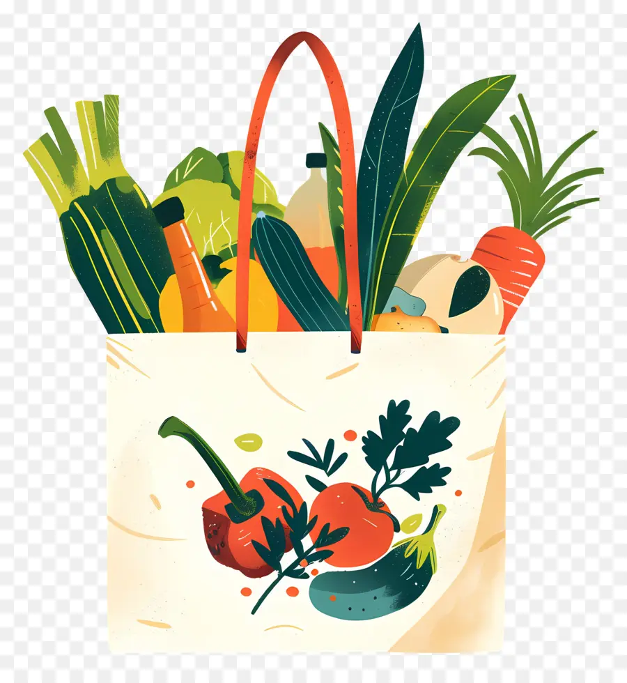 мешок продуктов，свежие овощи PNG
