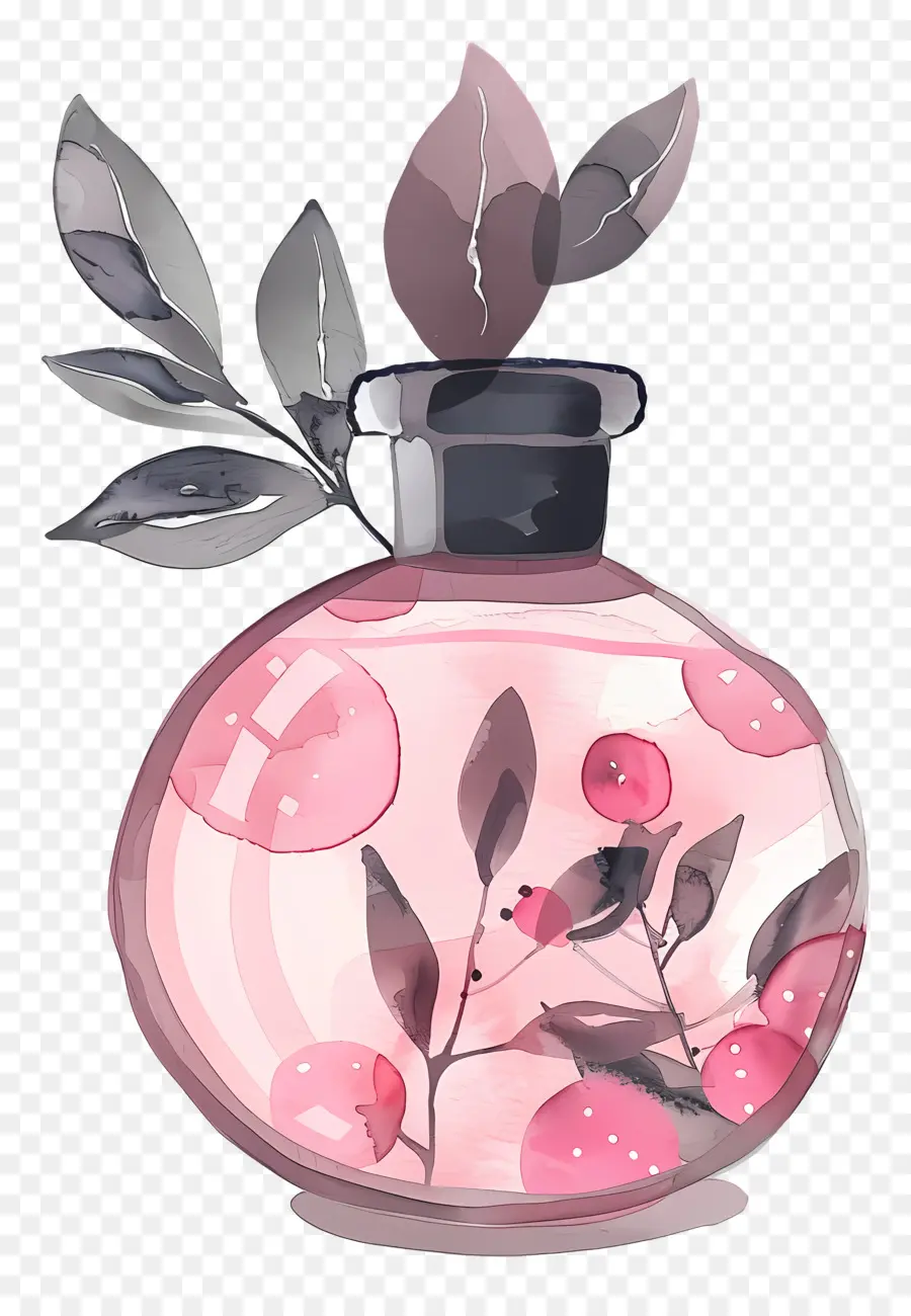 духи，Розовая ваза PNG