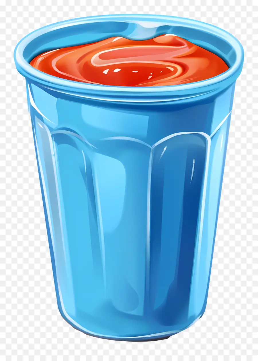 Кетчуп，Голубая чашка  PNG