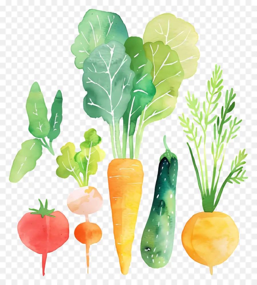 овощи，овощная живопись PNG