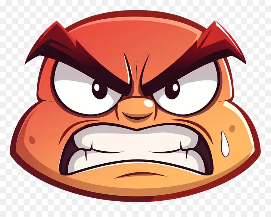 Сердитое Лицо，злой мультяшный герой PNG
