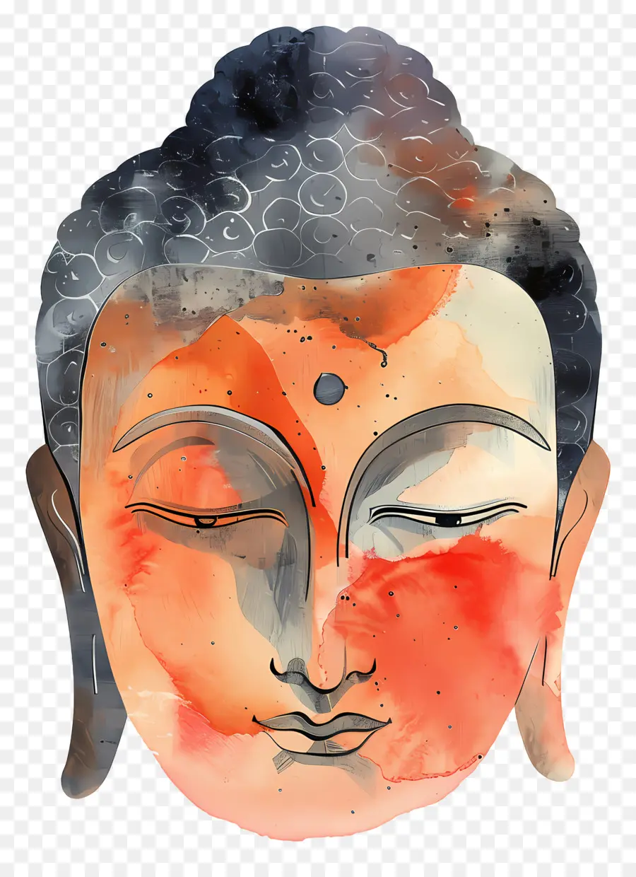 Будда портрет，лицо PNG