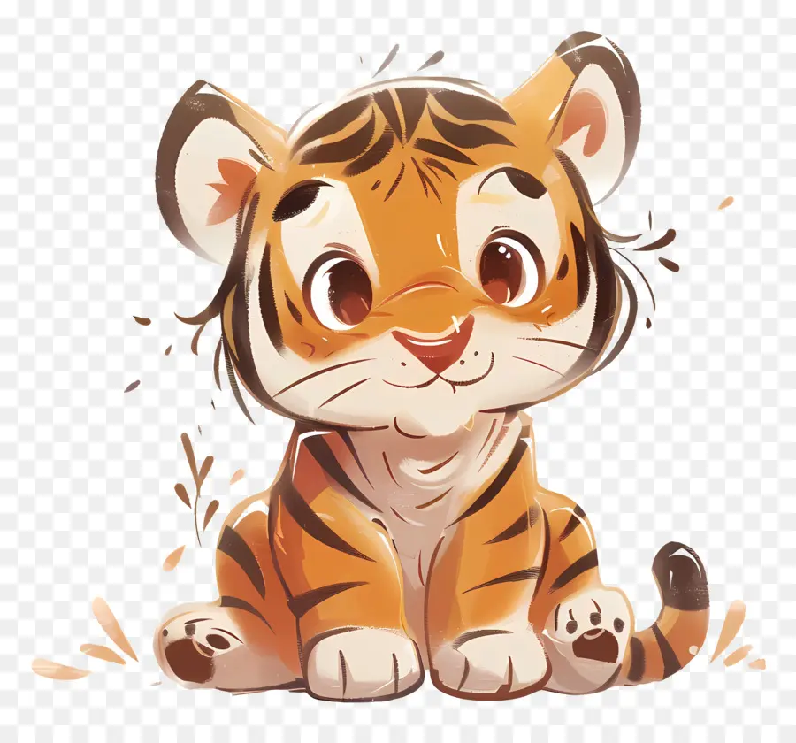 милый тигр，Tiger Cub PNG