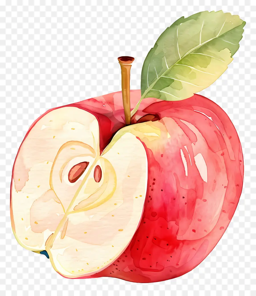 яблоко нарезать，половину яблока PNG