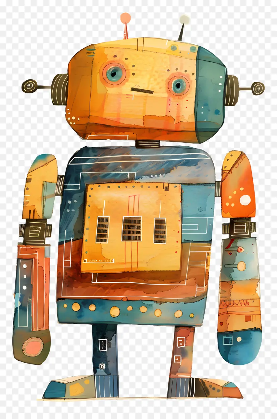 робот，иллюстрация робота PNG