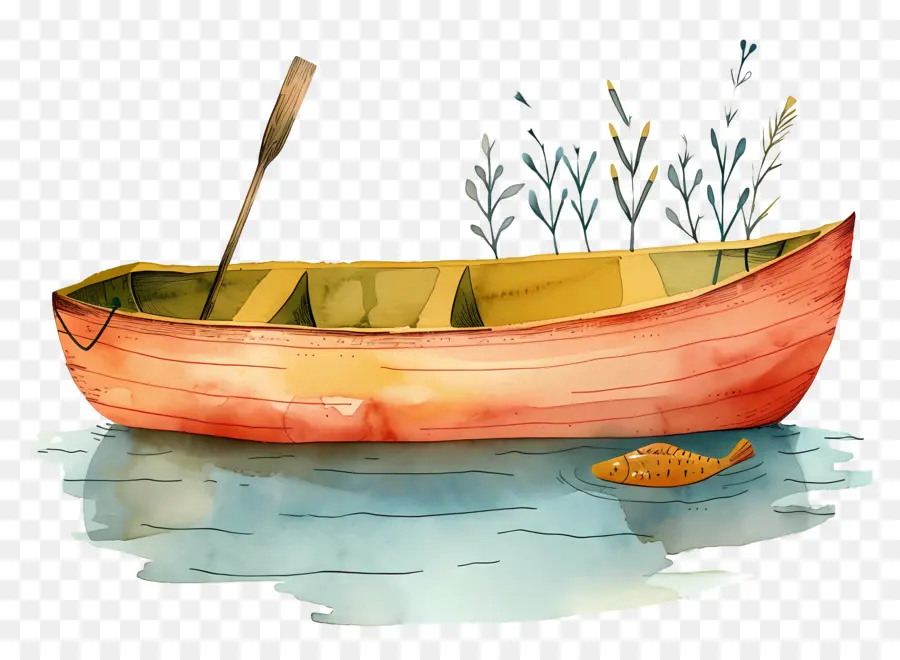лодка，живопись PNG
