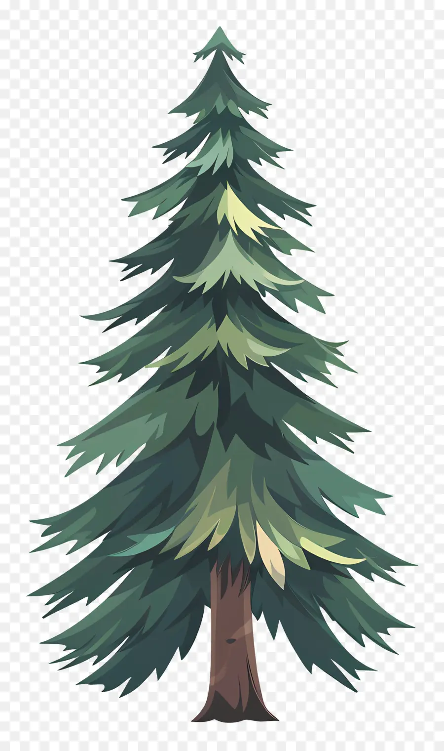 Pine Tree，рисунок дерева  PNG