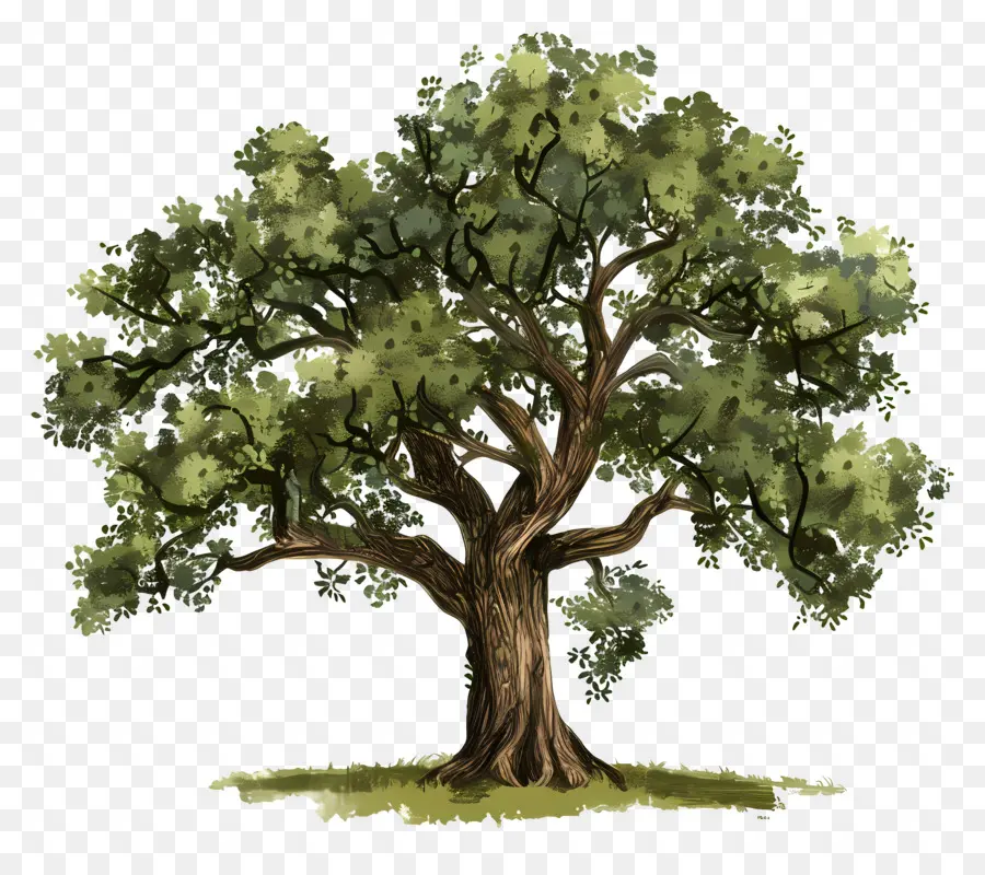 Oak Tree，трава поле PNG