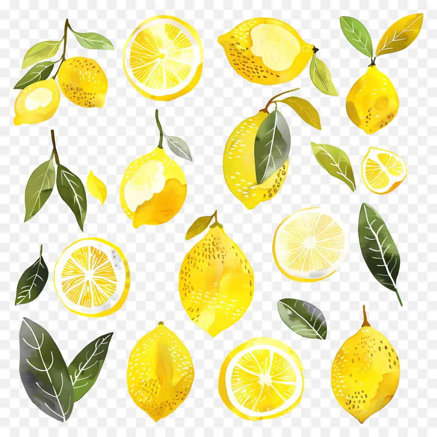 Лимон，Желтые лимоны PNG