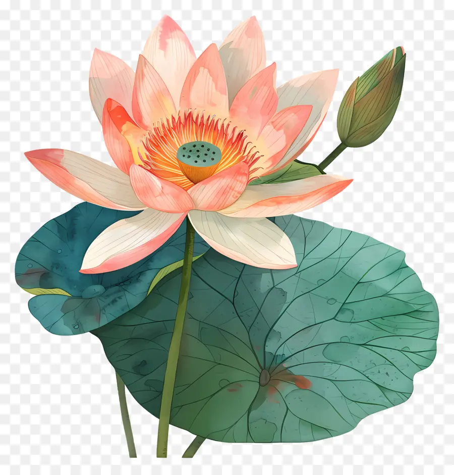 Кувшинка，Водяная лилия цветок PNG