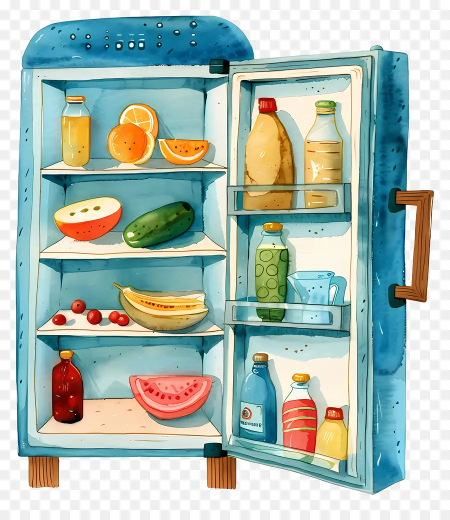 холодильник，Fruits PNG