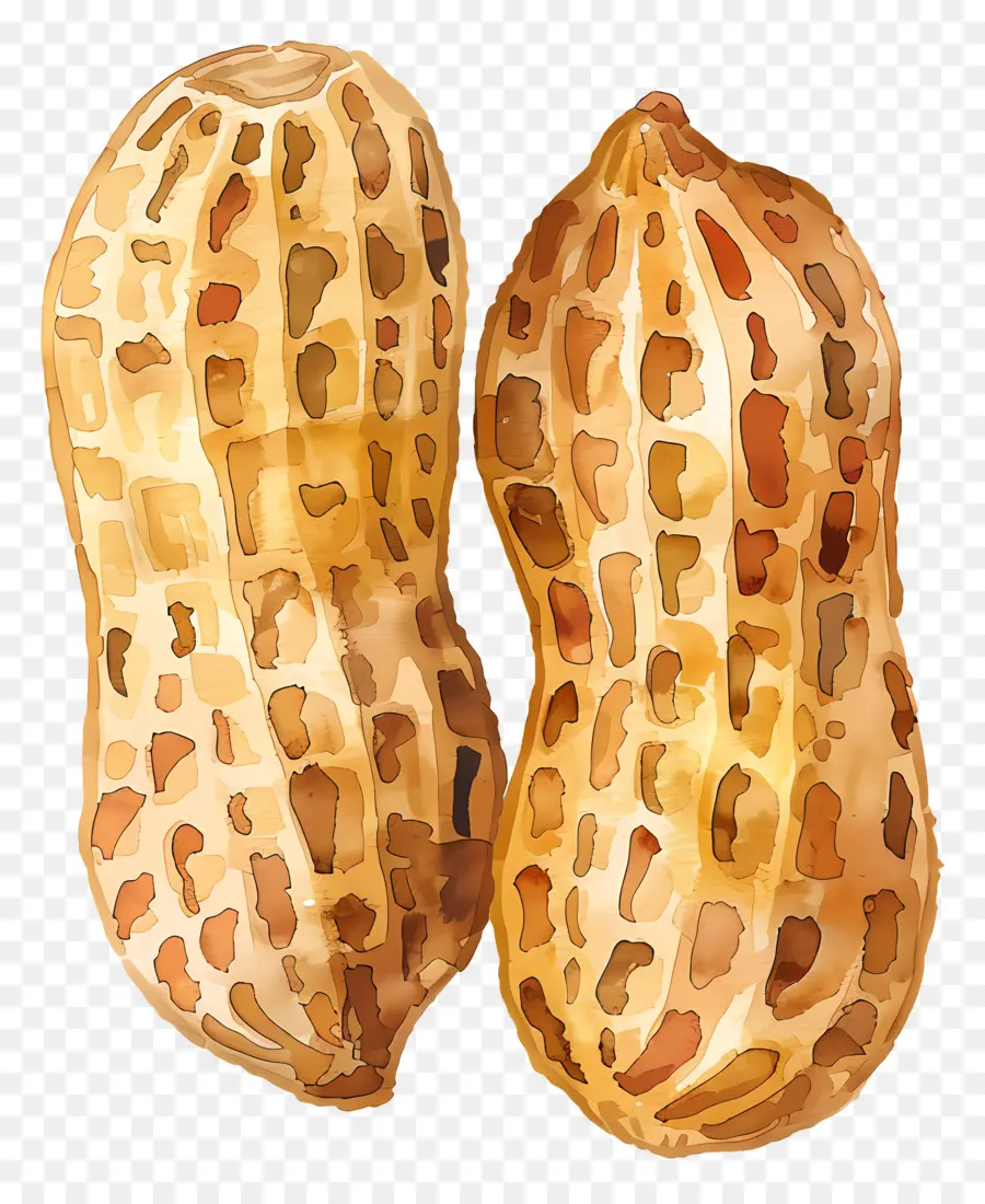 Peanut，акварельная живопись PNG