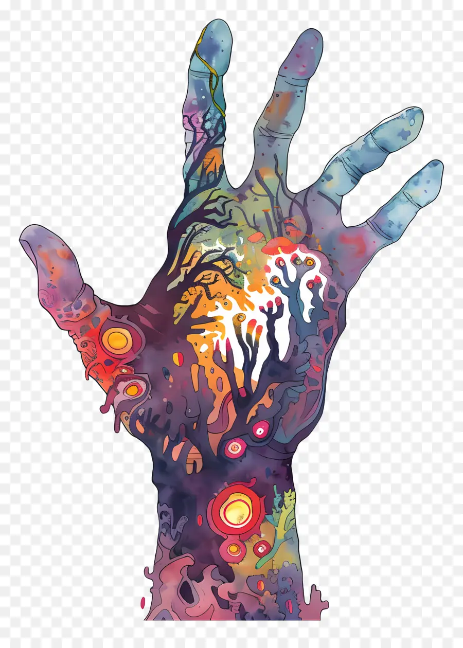 рука зомби，Абстрактное искусство PNG